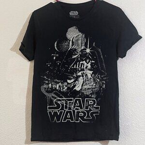 Star Wars A New Hope Black T-Shirt, Size Small